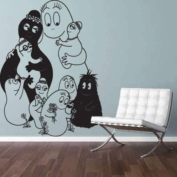 Familien Barbapapa Wallsticker