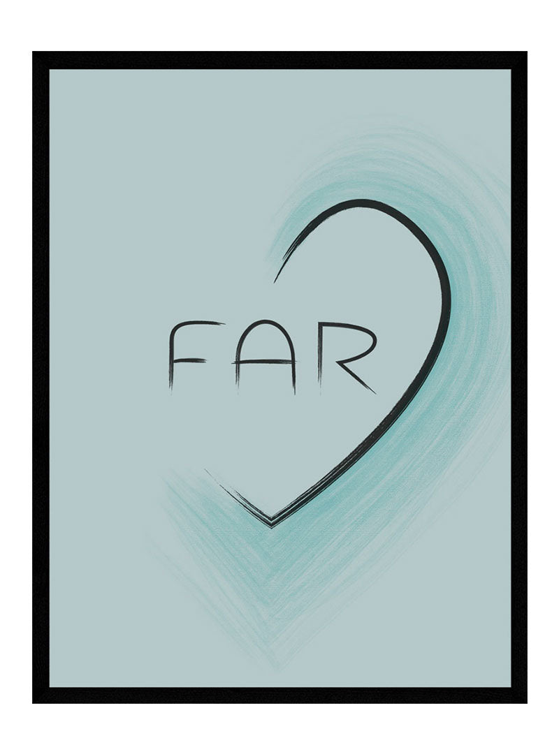 Far   Blå   Hjerte   Plakat