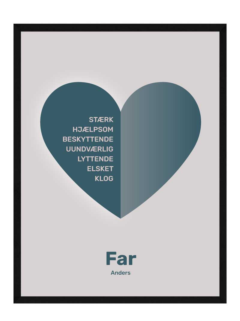Far   Hjerte   Citat   Plakat