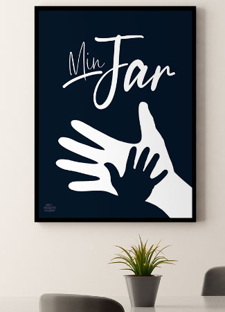 Fars Dag Plakat Min Far Hænder 21 X 29 A4 Kr 199 -