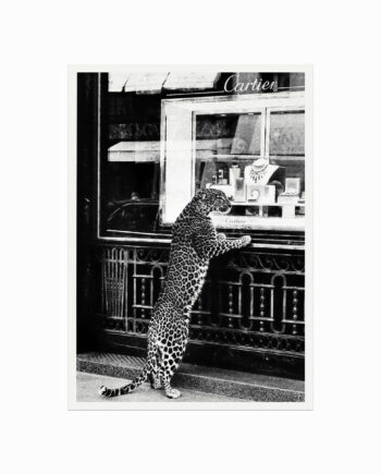 Fashion   Plakat    Cartier    Cheetah   At   The   Jewellery   Store