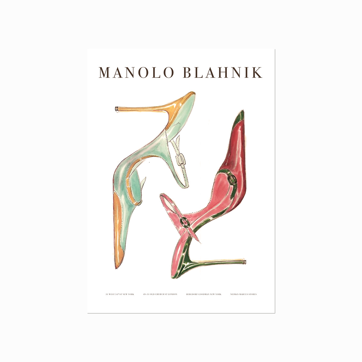 Fashion Plakat Manolo Blahnik 02