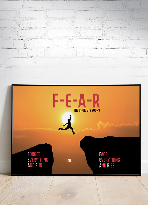 Fear   The   Choise   Is   Yours - Plakat   29       X   21   Cm    A4    Kr    199  -