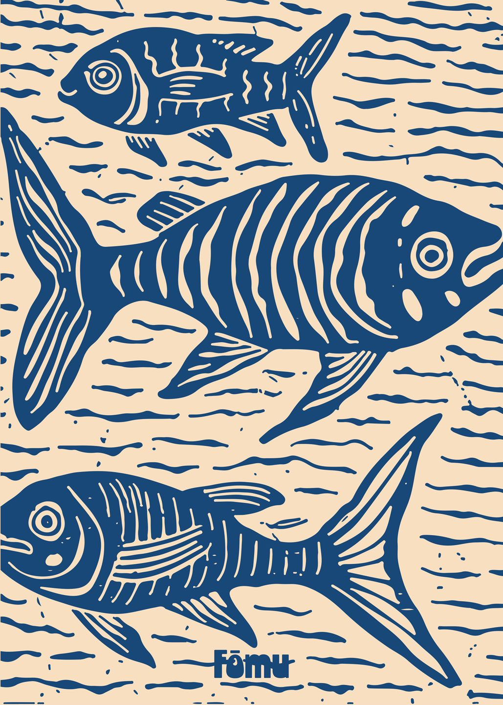 Fishes   Lino       Af   Få   Mu   Illustrations