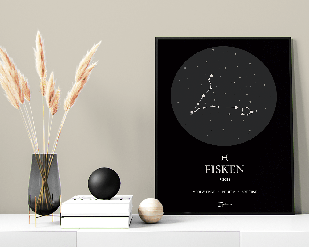 Fisken Stjernetegn Plakat