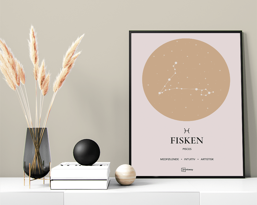 Fisken Stjernetegn Plakat