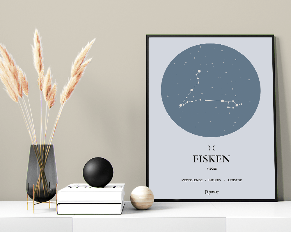 Fisken Stjernetegn Plakat