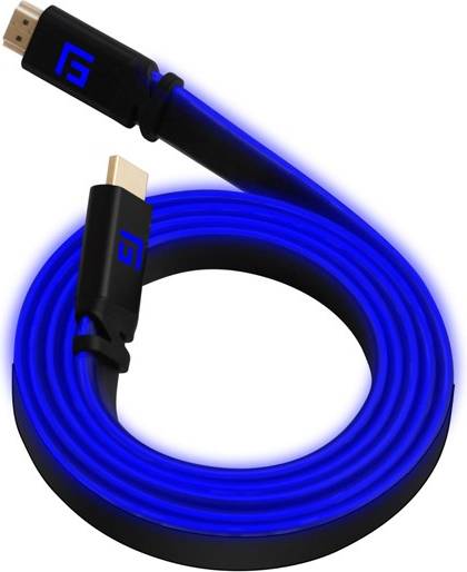 Floating   Grip       5m   High - Speed   Led   Hdmi   Cable   V2       Blue   Videokabel   Geekd   Dk