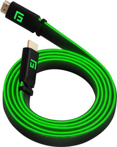 Floating   Grip   3m   High - Speed   Led   Hdmi   Cable   V2       Green   Videokabel   Geekd   Dk