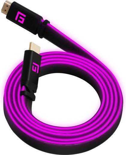 Floating   Grip   3m   High - Speed   Led   Hdmi   Cable   V2       Pink   Videokabel   Geekd   Dk