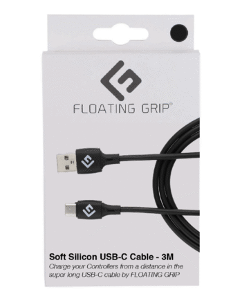 Floating   Grip   3m   Silicone   Usb - C   Cable    Sort    Kabler   Geekd   Dk
