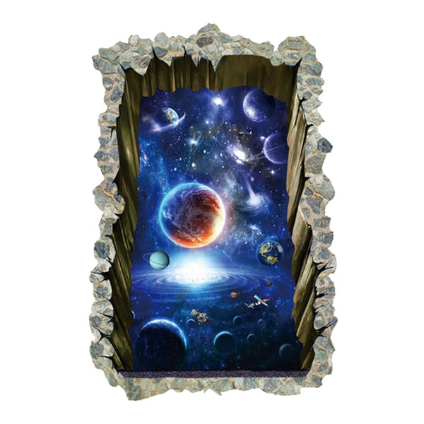 Floorsticker   Wallsticker   Med   Udsigt   Til   Universet    Stort   Hul