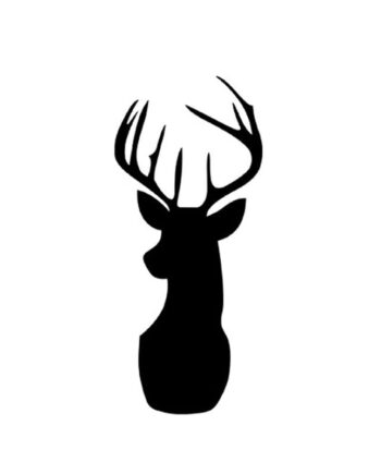 Flot   Kronhjort   Tavle    Wallsticker   Til   Kridt    57x24cm