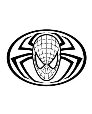 Flot   Spiderman   Wallsticker    Spiderman   Logo    Lille    25x35cm