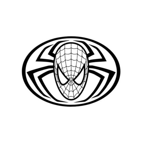 Flot Spiderman Wallsticker Spiderman Logo Lille 25x35cm