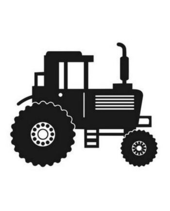 Flot   Traktor   Wallsticker   Til   Børneværelset    Traktor   I   Silhuet