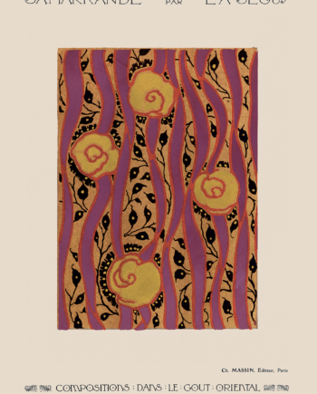 Flower   Pattern   Art   Deco   Af   Plakatwerket