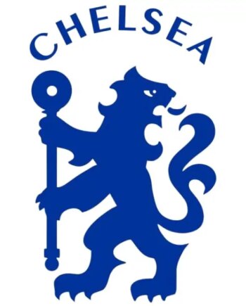 Fodbold   Wallsticker    Chelseas   Velkendte   Løve    Blå    60x80cm