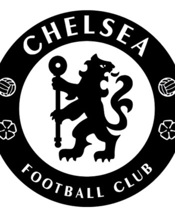 Fodbold   Wallsticker    Stort   Chelsea   Logo    60x60cm    Sort