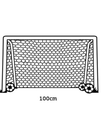 Fodboldmål   Wallsticker    Få   Et   Fodboldmål   På   Væggen    58x100cm