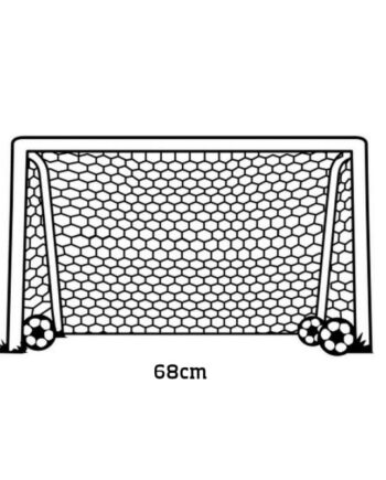Fodboldmål   Wallsticker    Få   Et   Fodboldmål   På   Væggen    42x68cm
