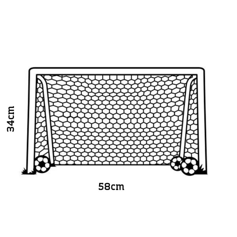 Fodboldmål Wallsticker Få Et Fodboldmål På Væggen 34x58cm