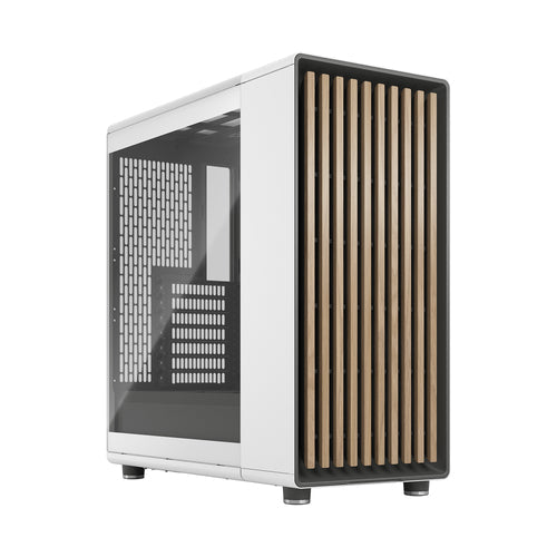 Fractal   Design   North   Chalk   White   Window   Clear   Kabinet   Geekd   Dk
