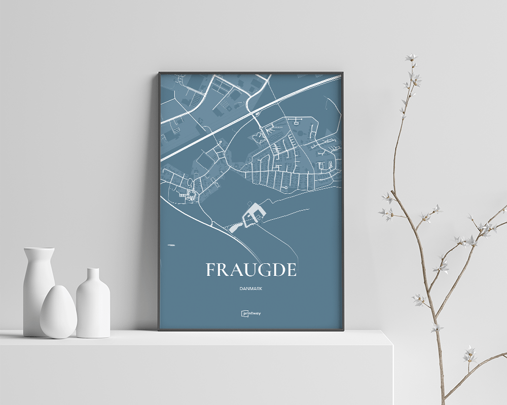 Fraugde Plakaten Havblå