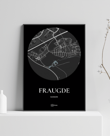 Fraugde Plakaten Rundt Kort Sort 50 70 Cm  B2