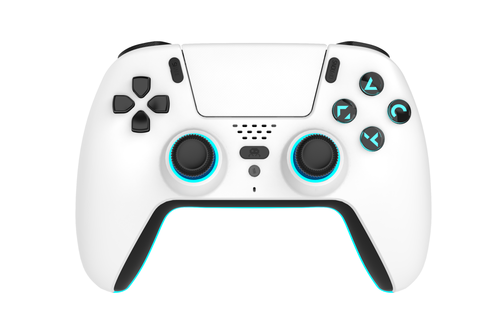 Freaks   And   Geeks   Wireless   Bluetooth   Controller   For   Ps5   Led   White   Geekd   Dk