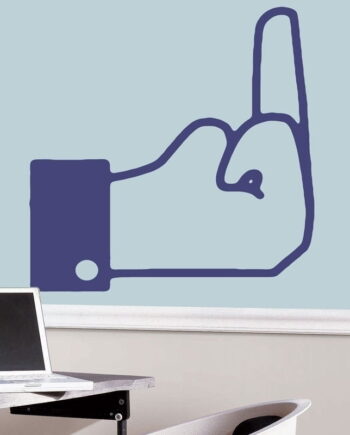 Fu   K   Finger   Wallsticker