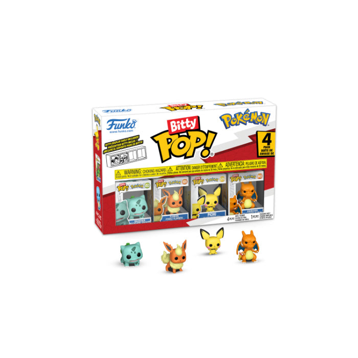 Funko   Pop    Bitty   Pop   4pk   Pokemon   Bulbasaur    81134    Merchandise   Geekd   Dk