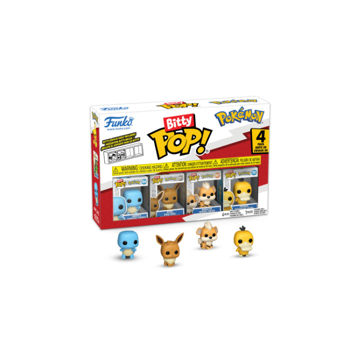 Funko   Pop    Bitty   Pop   4pk   Pokemon   Squirtle    81135    Merchandise   Geekd   Dk