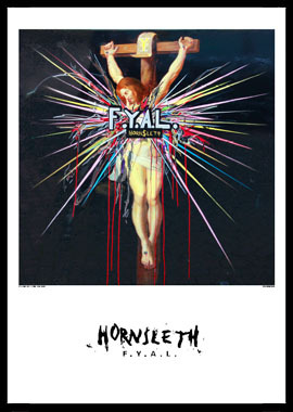 Fyal   Jesus   Af   Hornsleth    Print   I   Glas   Og   Ramme    50x70   Cm