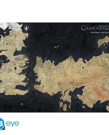 Game   Of   Thrones   Westeros   Map   Poster   Plakat