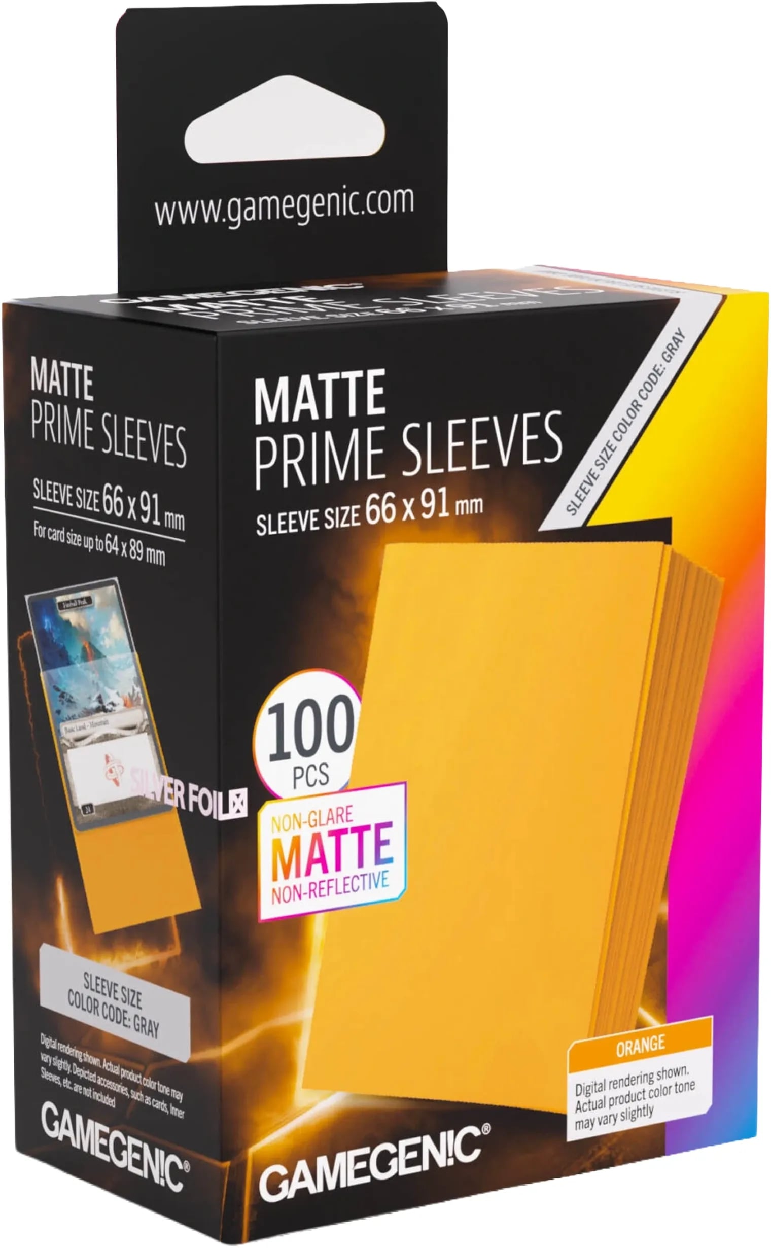 Gamegenic   Matte   Prime   Sleeves   Orange   Toys   Trading   Card   Geekd   Dk