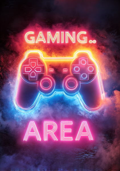 Gamer   Plakat   493    Gaming   Area   Neon