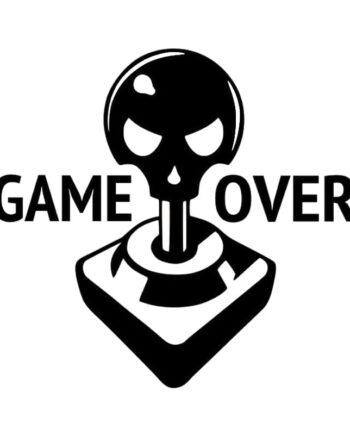 Gamer   Wallsticker    Game   Over    Sej   Gaming   Wallsticker    42x45cm