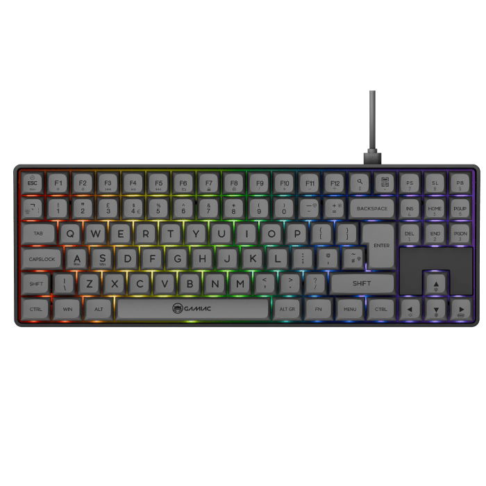 Gamiac   Tkl90g   Grå   Sort   Tkl   Tastatur   Blå   Switch