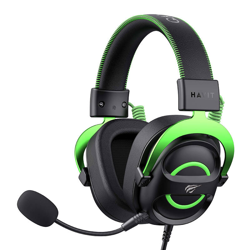 Gaming Headphones Havit H2002e Black - Green Headset Geekd Dk