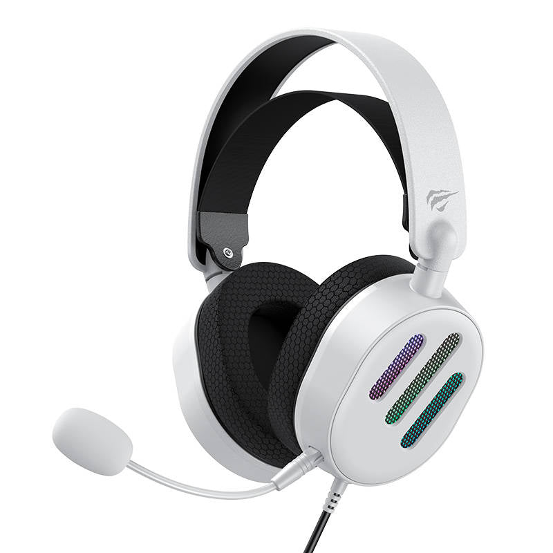 Gaming   Headphones   Havit   H2038u   Rgb    White    Headset   Geekd   Dk