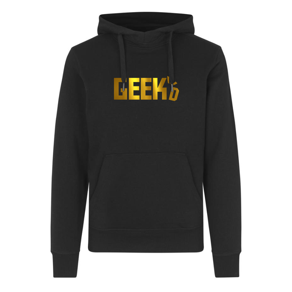Geekd Guld Logo Hoodie Sort -