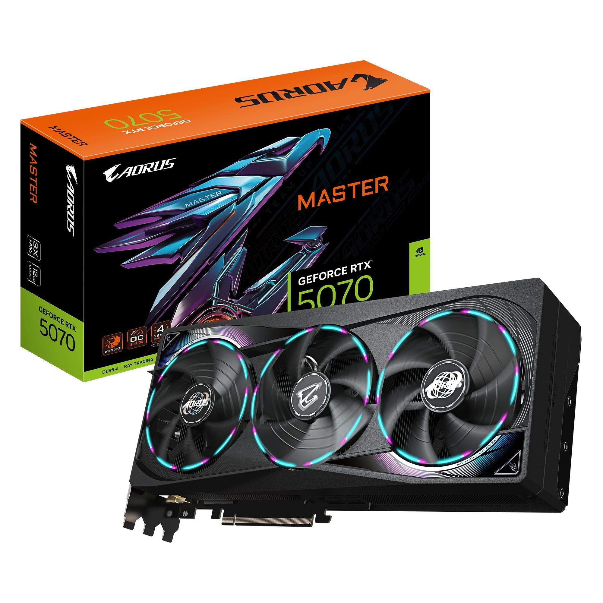 Gigabyte   Geforce   Rtx5070   Aorus   Master   12gb