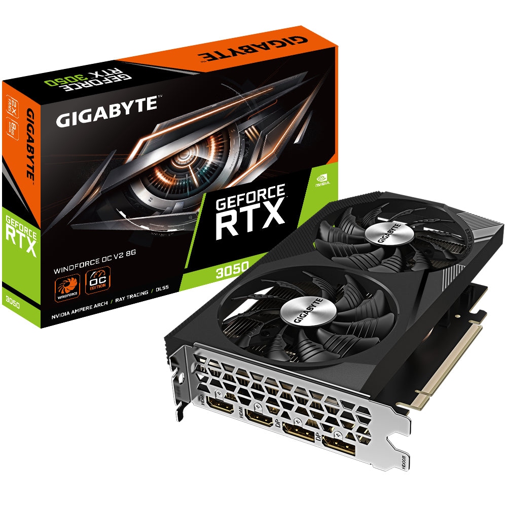 Gigabyte   Geforce   Rtx   3050   Windforce   Oc   V2   8gb   Grafikkort   Geekd   Dk