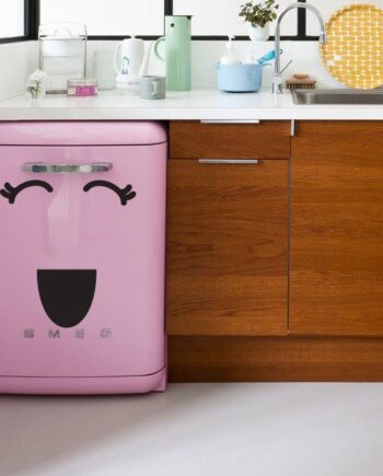 Glad   Ansigt       Wallsticker