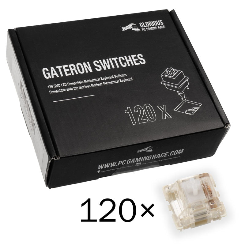 Glorious   Gateron   Klar   Switches    120   Stk    Tastatur   Switch   Geekd   Dk