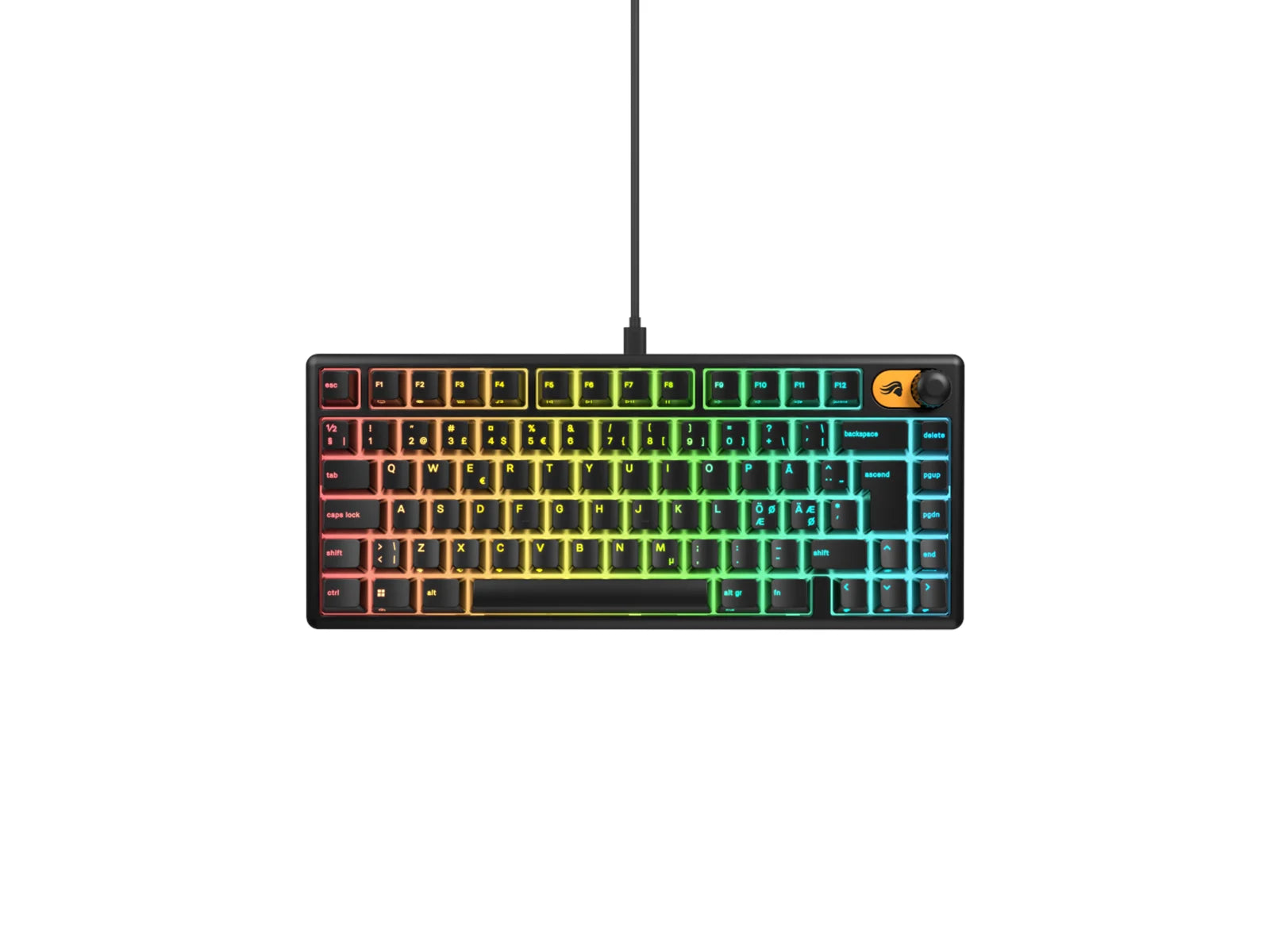 Glorious Gmbk 75 Membrane Wired Keyboard Black Tastatur Geekd Dk