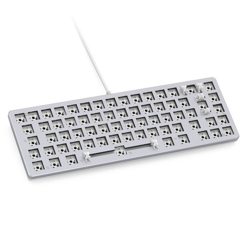 Glorious   Gmmk       Compact   65    Barebone    Iso   Hvid   Tastatur   Geekd   Dk