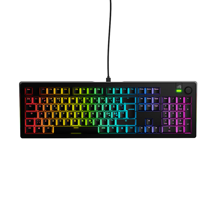 Glorious   Gmmk       100    Prebuilt   Wired   Sort   Nd   Tastatur   Geekd   Dk