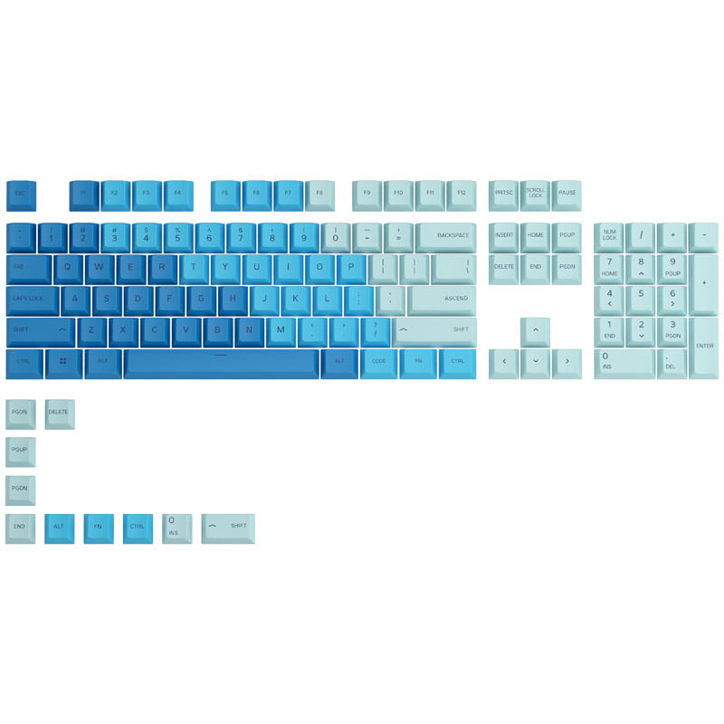 Glorious   Gpbt   Keycaps   114   Pbt   Caps    Ansi    Us   Layout    Caribbean   Ocean   Geekd   Dk